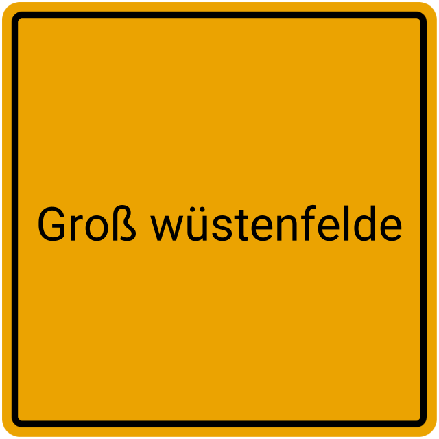 Meldebestätigung Groß Wüstenfelde